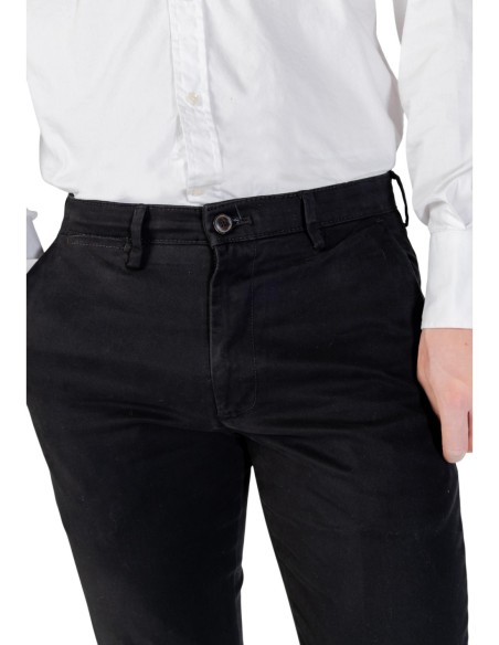Borghese Pantalon homme noir hiver