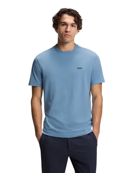BOSS T-shirt homme bleu azur