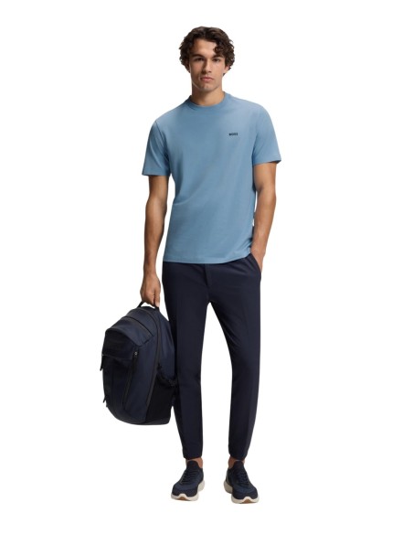BOSS T-shirt homme bleu azur