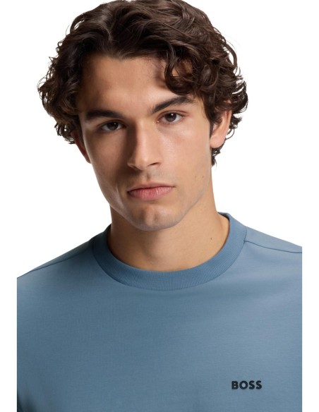 BOSS T-shirt homme bleu azur