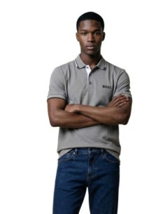 BOSS Polo homme gris