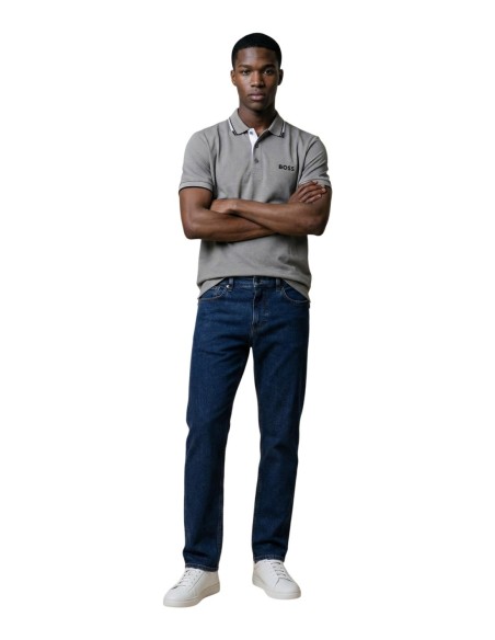 BOSS Polo homme gris