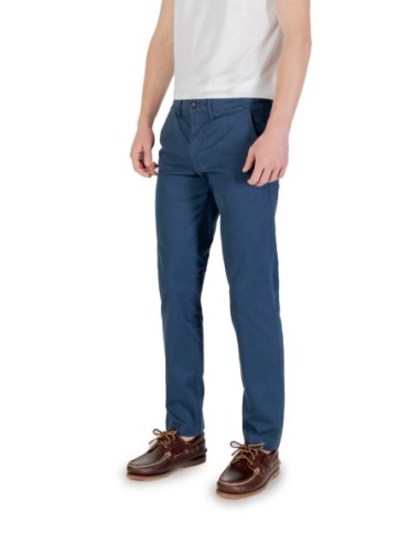 Borghese Pantalon homme bleu été