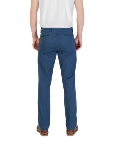 Borghese Pantalon homme bleu été