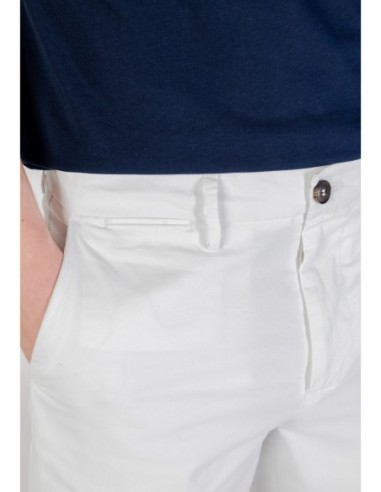 Borghese Bermuda homme blanc