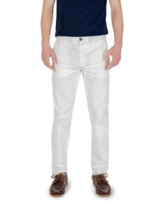 Borghese Pantalon homme blanc été