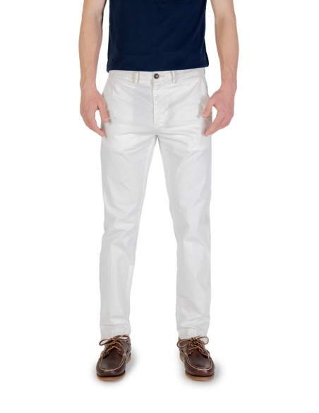 Borghese Pantalon homme blanc été