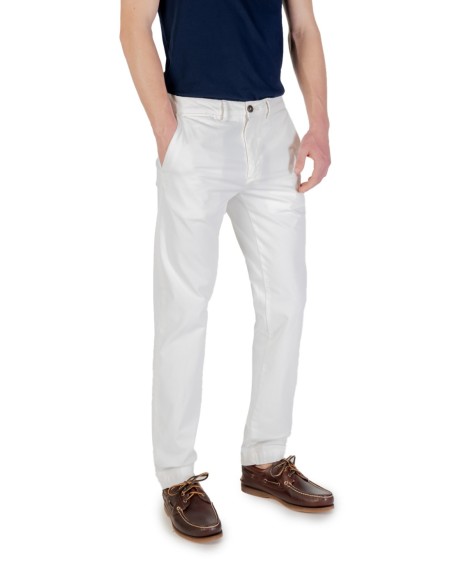 Borghese Pantalon homme blanc été