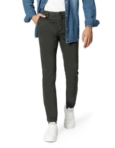 Borghese Pantalon homme vert slim