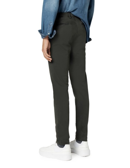 Borghese Pantalon homme vert slim