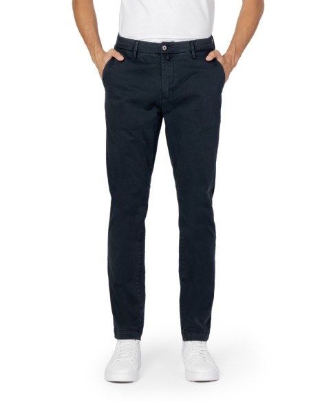 Borghese Pantalon homme bleu slim