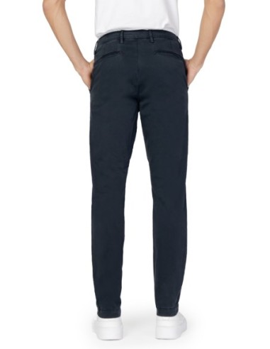 Borghese Pantalon homme bleu slim