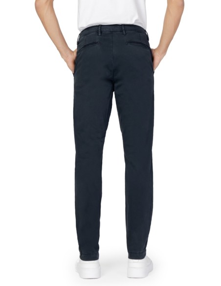 Borghese Pantalon homme bleu slim