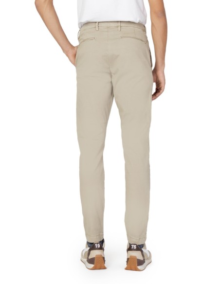 Borghese Pantalon homme beige slim