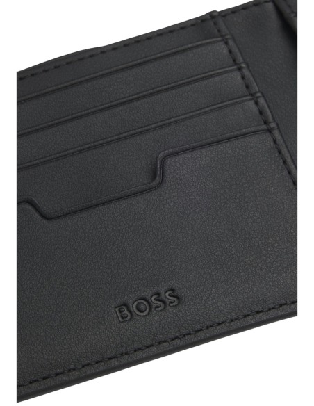 BOSS Portefeuille homme noir compact