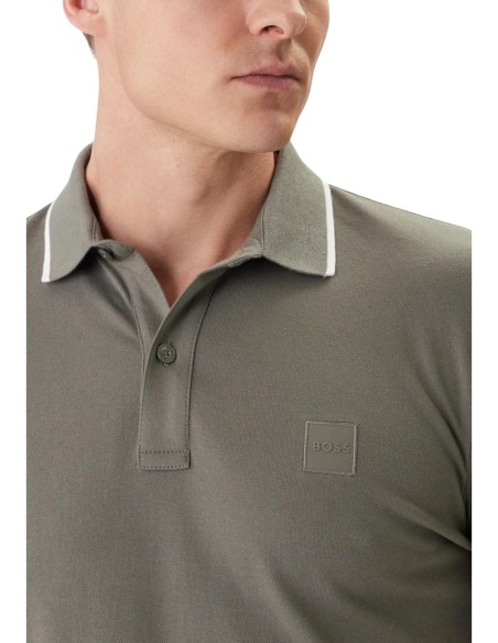 BOSS Polo homme gris