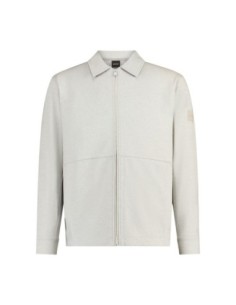 BOSS Polo homme gris manches longues