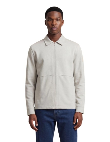 BOSS Polo homme gris manches longues