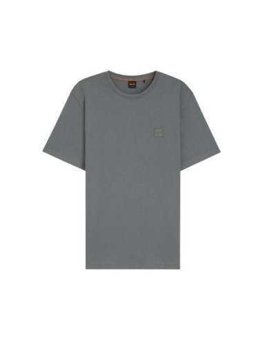 BOSS T-shirt homme gris coton