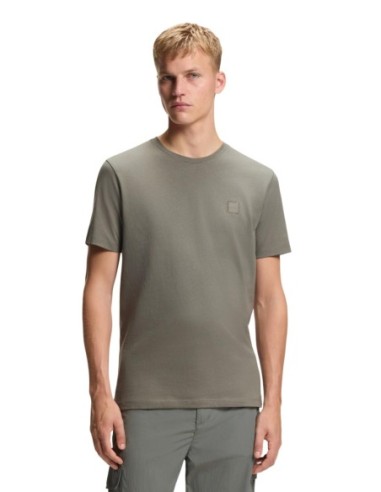 BOSS T-shirt homme gris coton