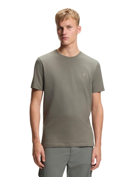 BOSS T-shirt homme gris coton
