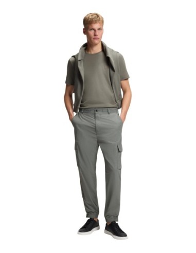 BOSS T-shirt homme gris coton