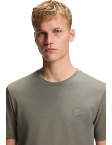 BOSS T-shirt homme gris coton