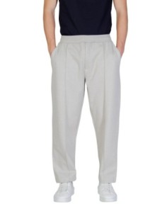 BOSS Pantalon homme gris lacets