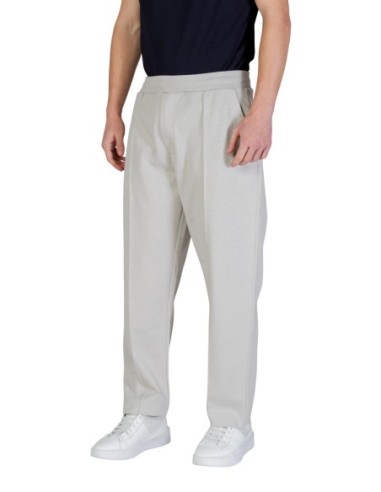 BOSS Pantalon homme gris lacets