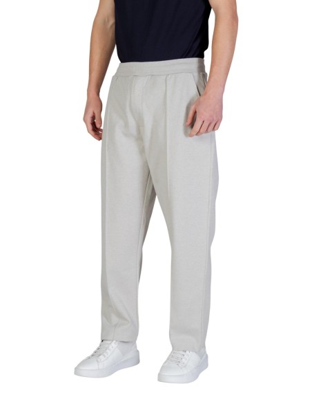 BOSS Pantalon homme gris lacets