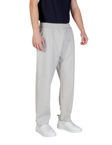 BOSS Pantalon homme gris lacets