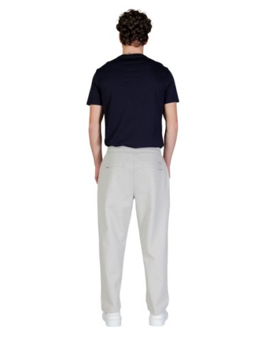 BOSS Pantalon homme gris lacets