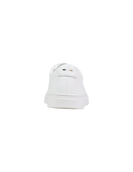 BOSS Baskets homme blanches cuir