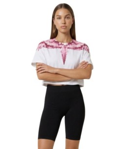 County Of Milan Top femme blanc imprimé