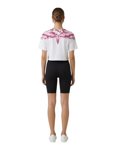 County Of Milan Top femme blanc imprimé