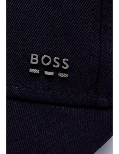 BOSS Casquette homme bleue coton