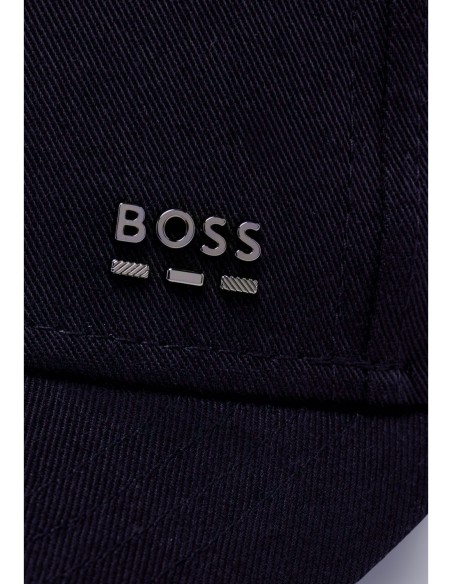 BOSS Casquette homme bleue coton