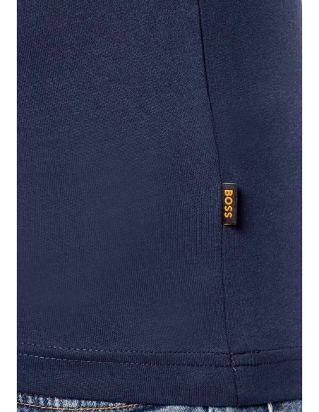 BOSS T-shirt homme bleu imprimé