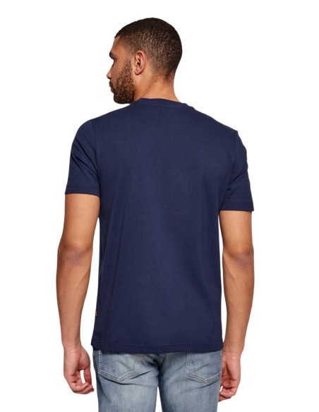 BOSS T-shirt homme bleu imprimé
