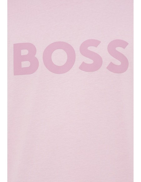 BOSS T-shirt homme rose imprimé
