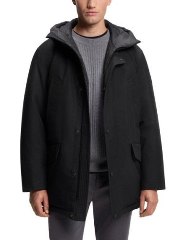 BOSS Veste homme noire capuche