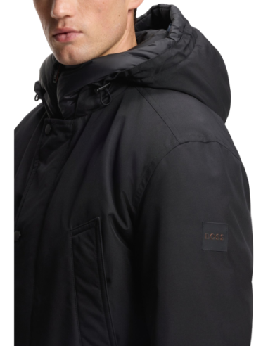 BOSS Veste homme noire capuche