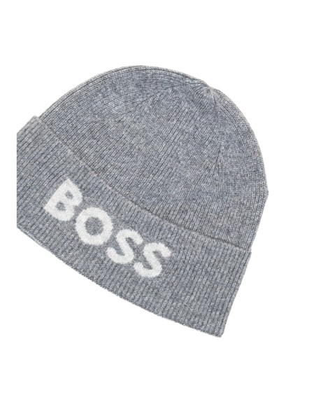 BOSS Bonnet homme gris