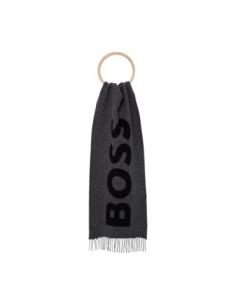 BOSS Écharpe homme grise