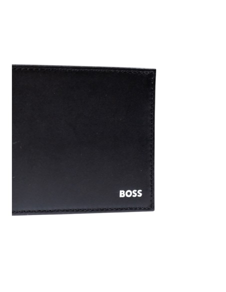BOSS Portefeuille homme cuir noir