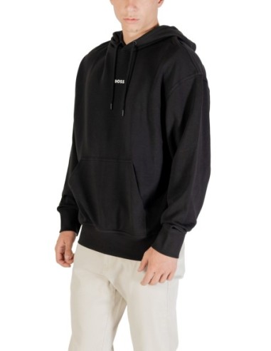 BOSS Sweat homme noir capuche