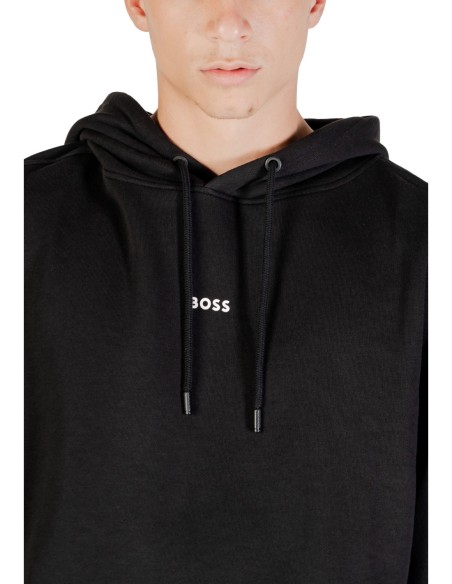 BOSS Sweat homme noir capuche