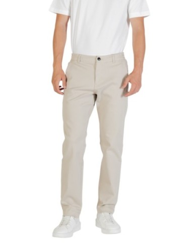 BOSS Pantalon homme beige hiver