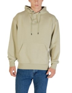 BOSS Sweat homme vert capuche