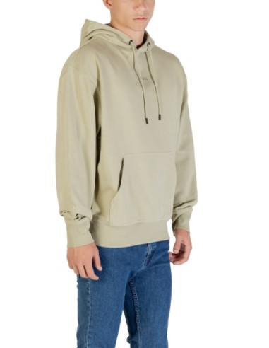 BOSS Sweat homme vert capuche